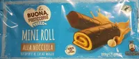 Mini Roll alla nocciola ricoperti al cacao magro