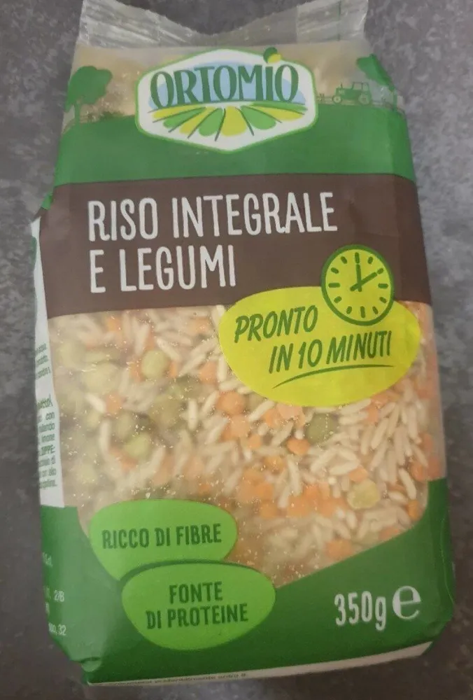 Riso integrale e legumi