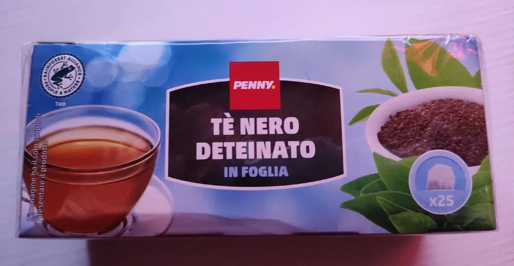Tè nero deteinato