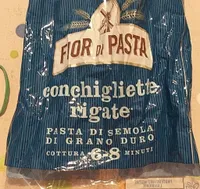 conchigliette rigate di pasta di semola di grano duro
