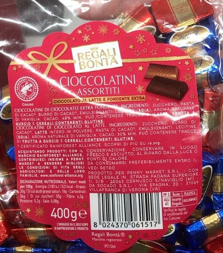 Cioccolatini assortiti