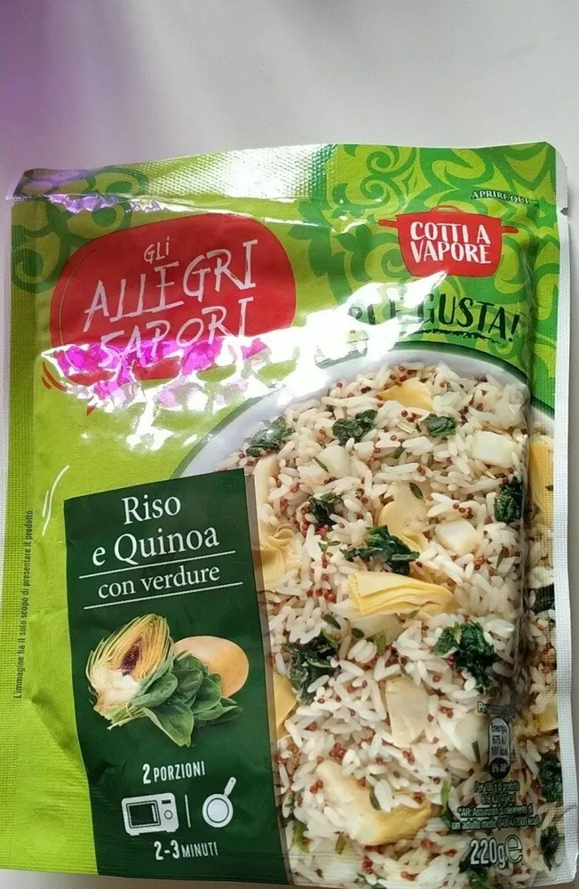 Riso e quinoa con verdure