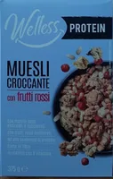 Muesli croccante con frutti rossi