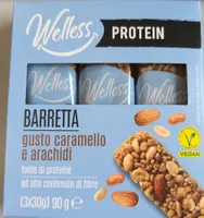 Barretta gusto caramello e arachidi