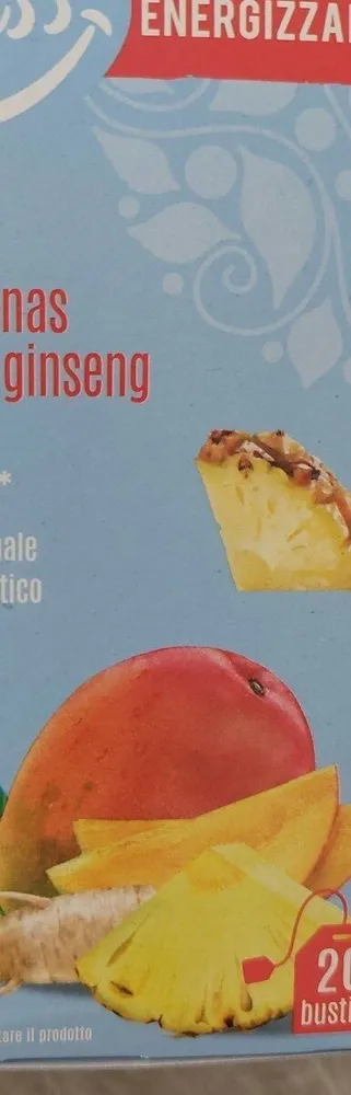 Tisana mango ananas menta e ginseng
