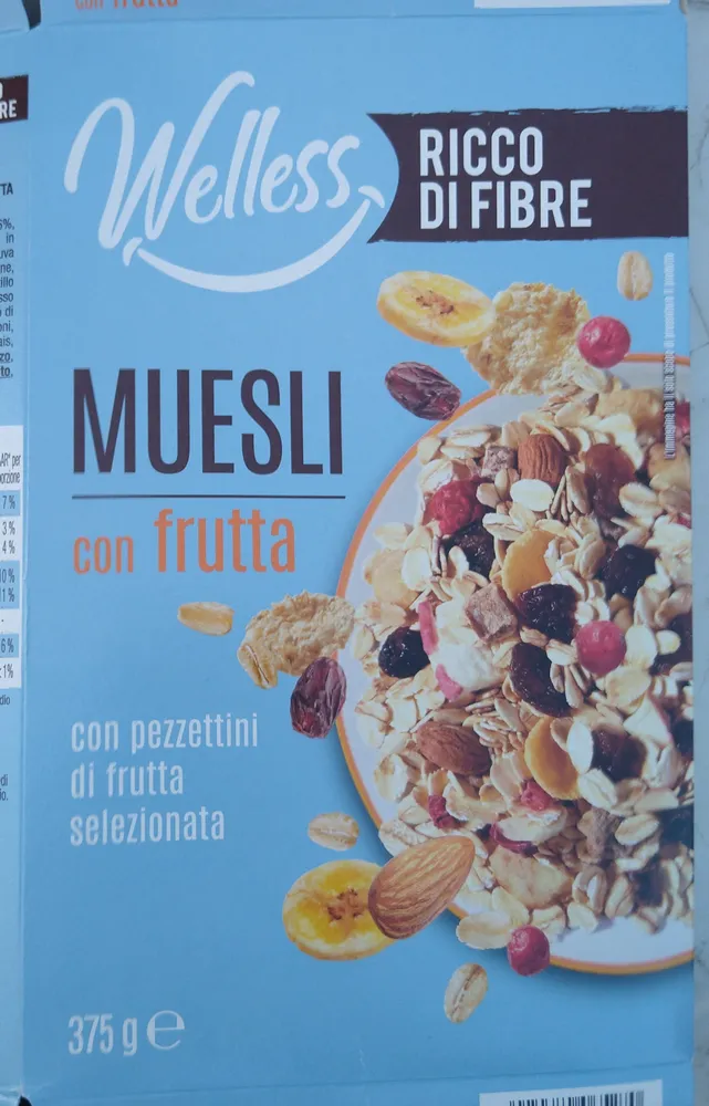 Muesli con frutta
