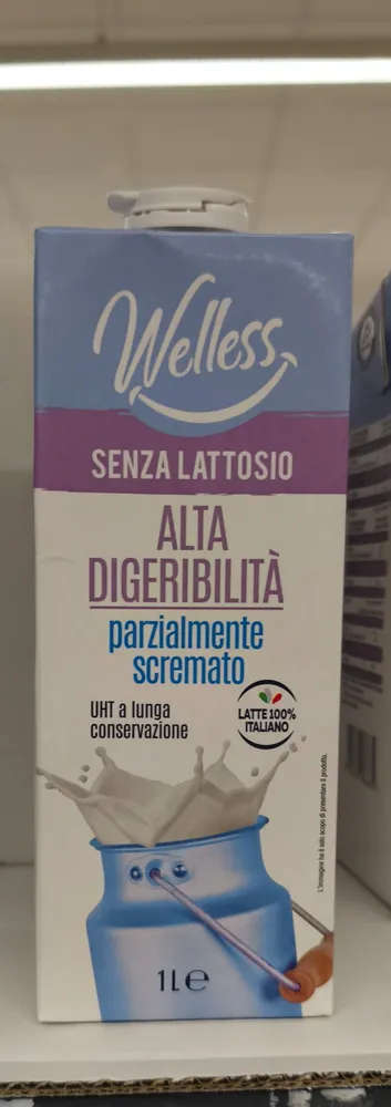 Latte parzialmente scremato senza lattosio
