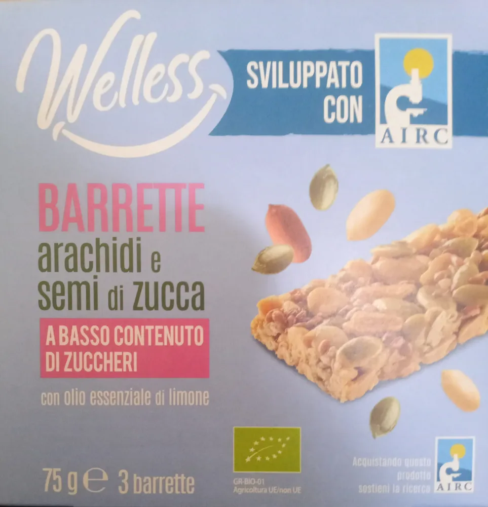 BARRETTE arachidi e semi di zucca