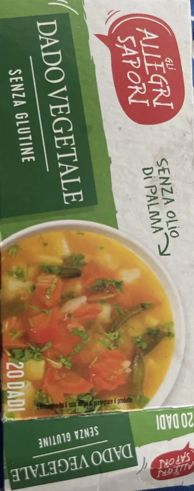 Dado vegetale senza glutine