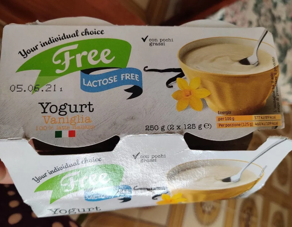 Yogurt vaniglia Free
