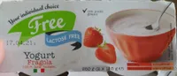 Yogurt fragola senza lattosio