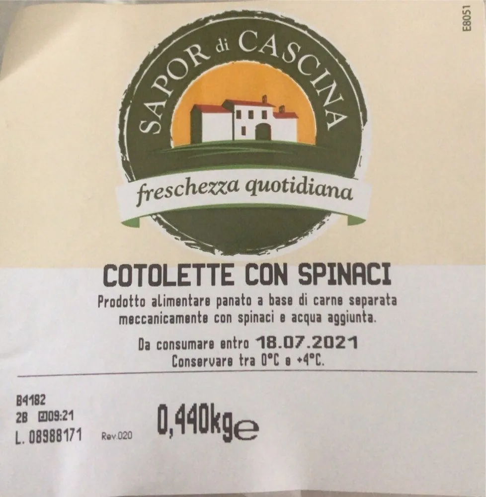 cotolette con spinaci