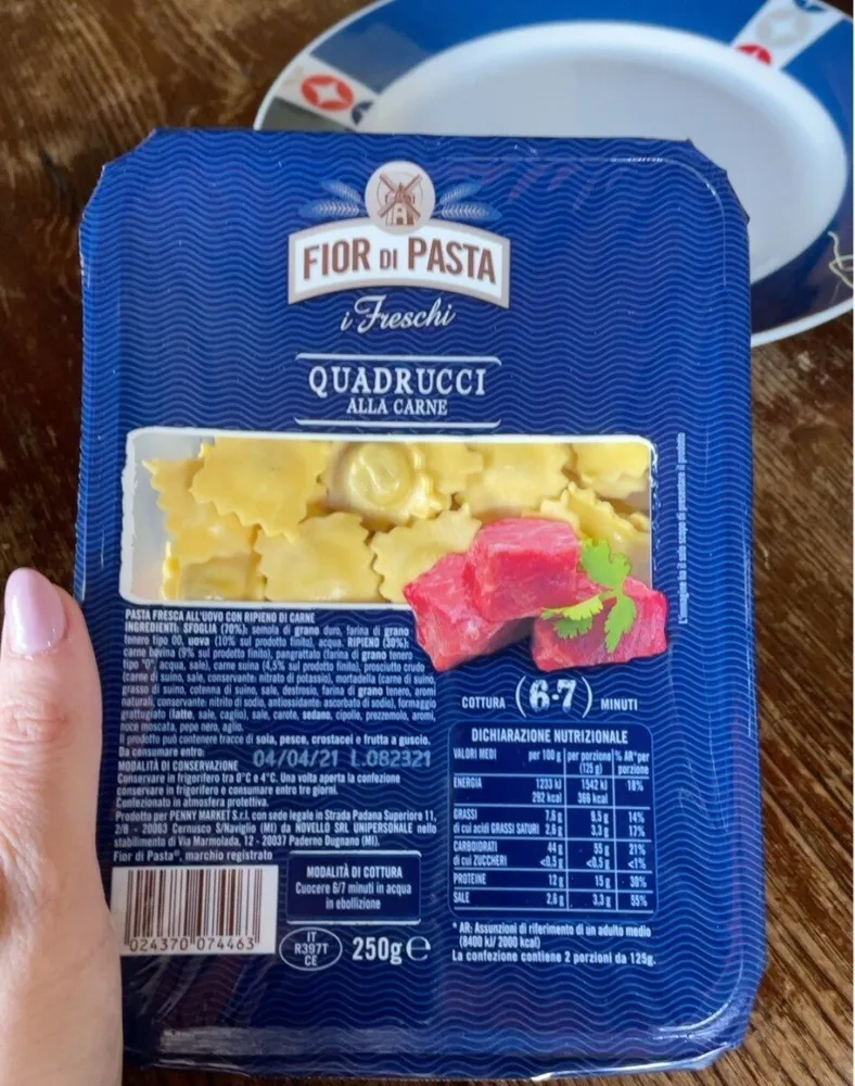 Quadrucci alla carne