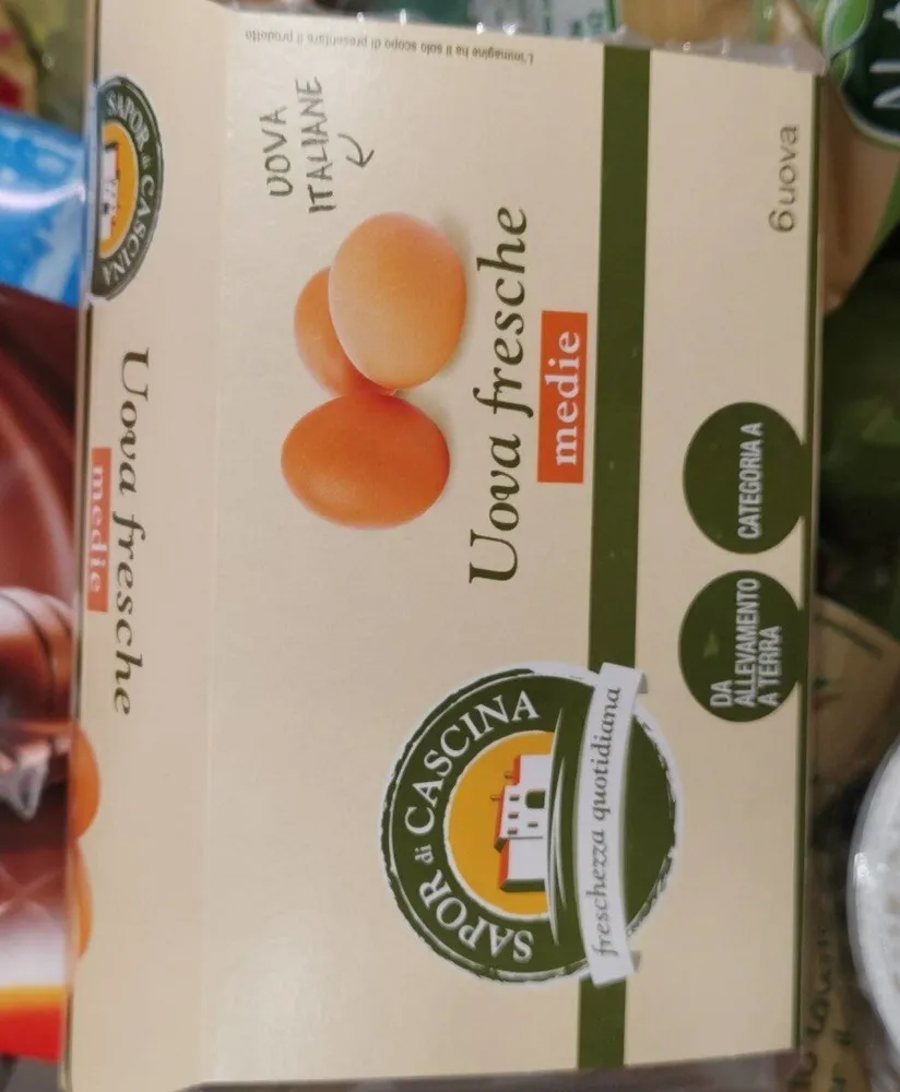 Uova fresche medie