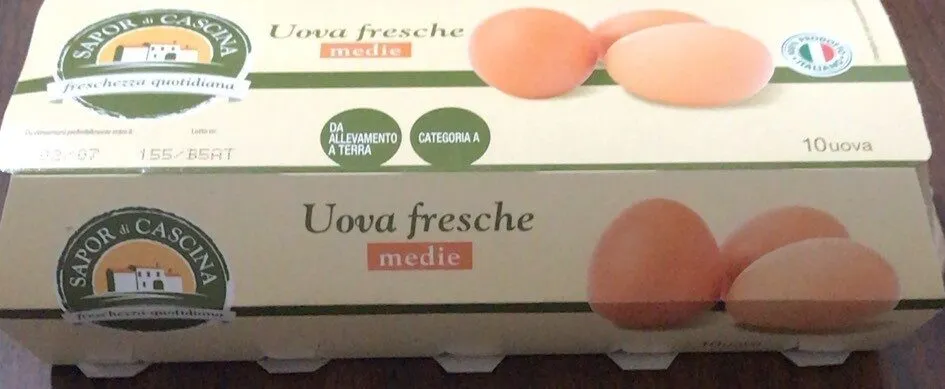 Uova fresche medie