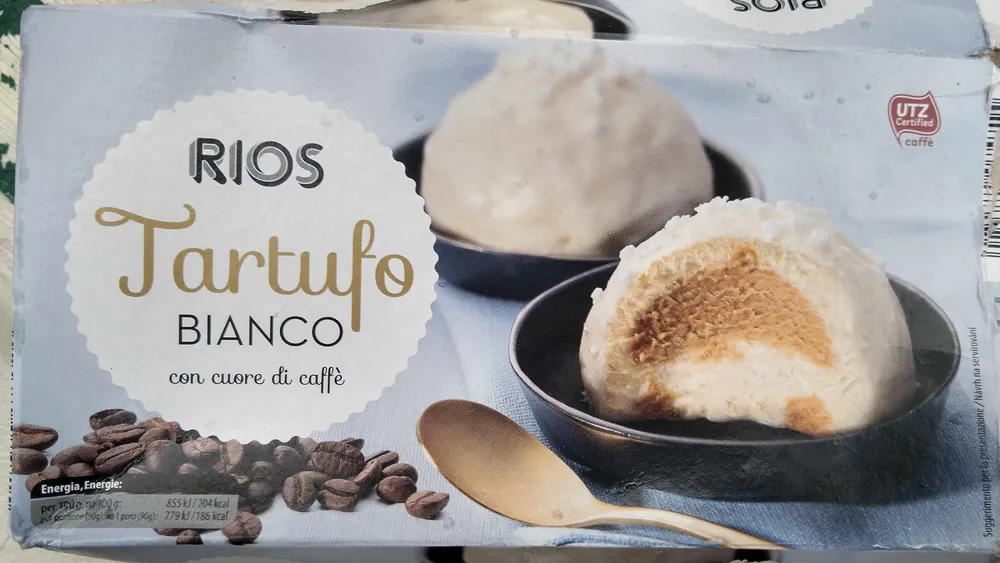 Tartufo bianco con cuore di caffè