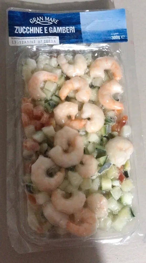 Zucchine e gamberi