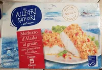 Merluzzo d'alaska al gratin con pomodoro e basilico