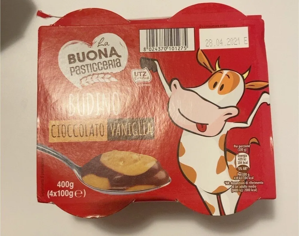 Budino coioccolato/vaniglia