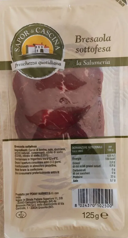 Bresaola sottofesa