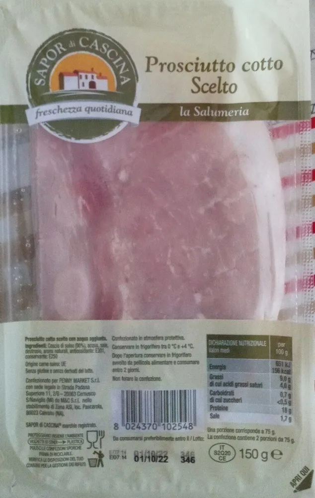 Prosciutto cotto Scelto