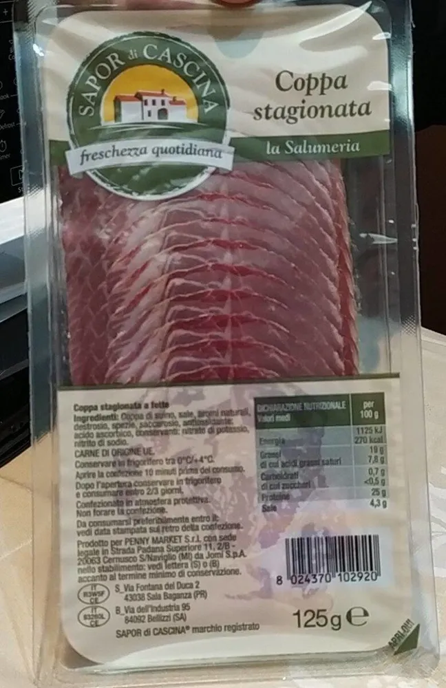 Coppa stagionata