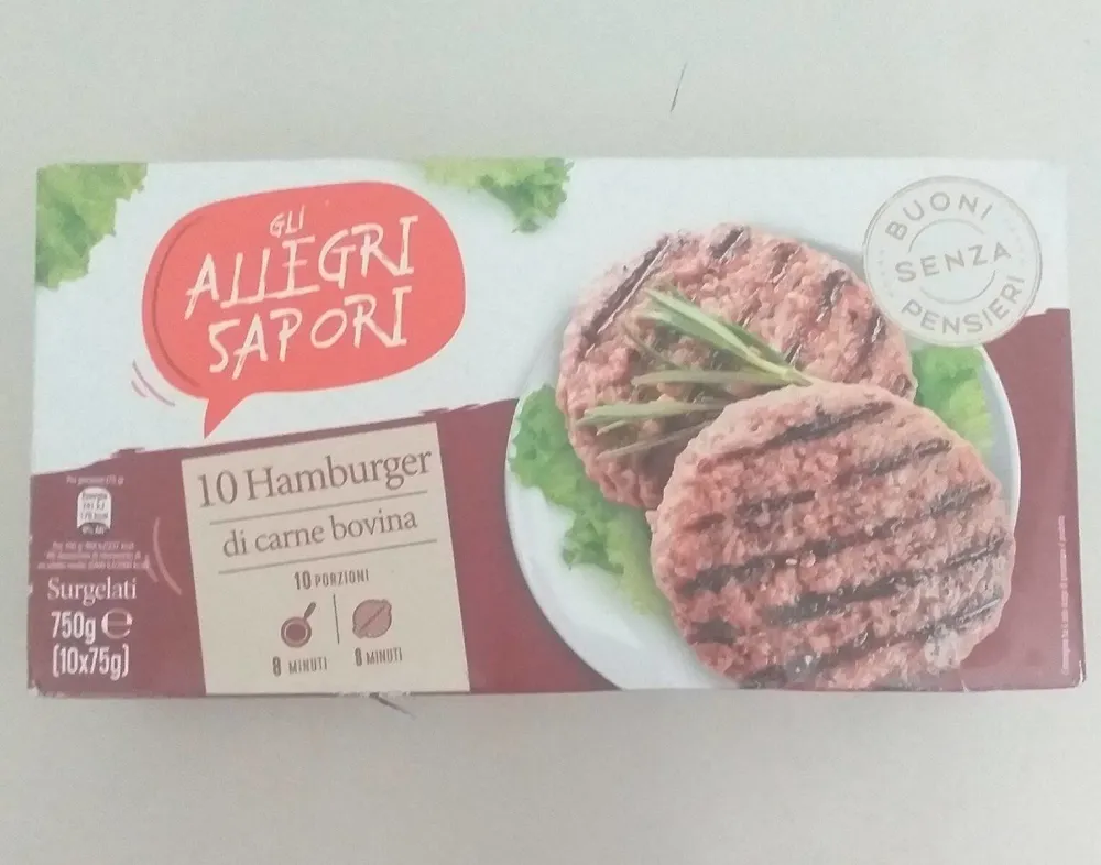 Hamdurger di carne bovina