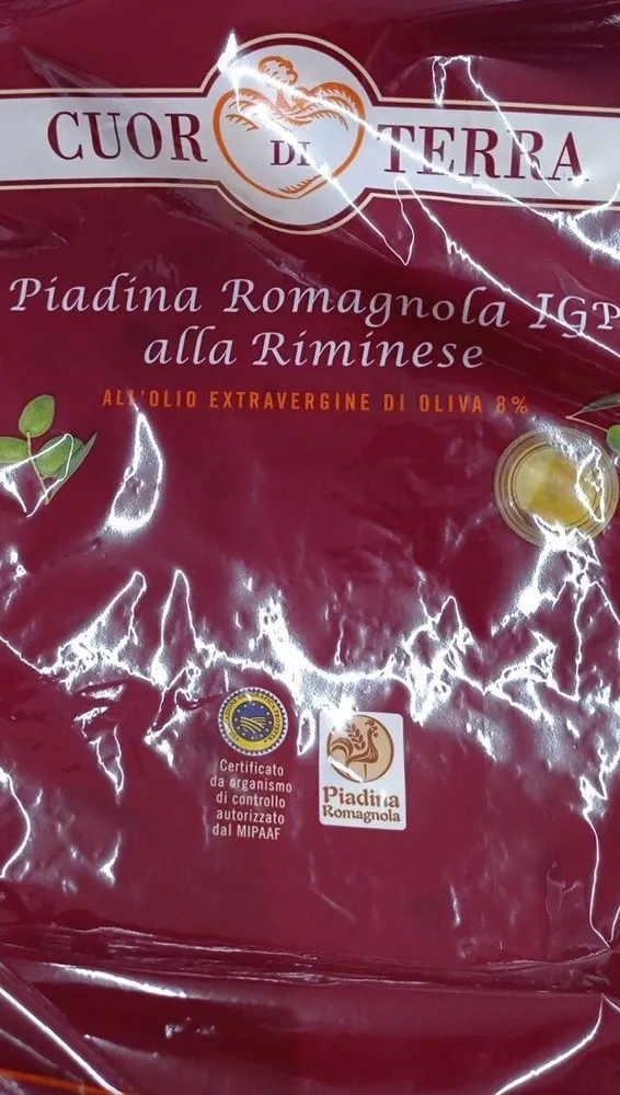 piadina romagnola IGP alla Riminese
