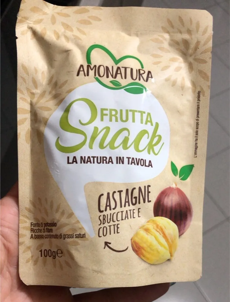 Castagne sbucciate e cotte
