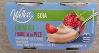 Cremoso fragola in pezzi