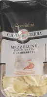 Mezzelune con burrata e gamberetti