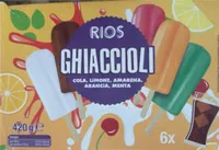 GHIACCIOLI COLA,LIMONE,AMARENA,ARANCIA,MENTA