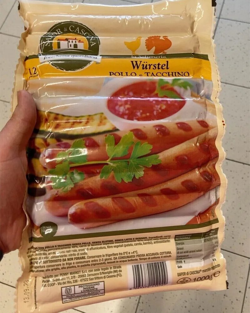 Wurstel pollo e tacchino