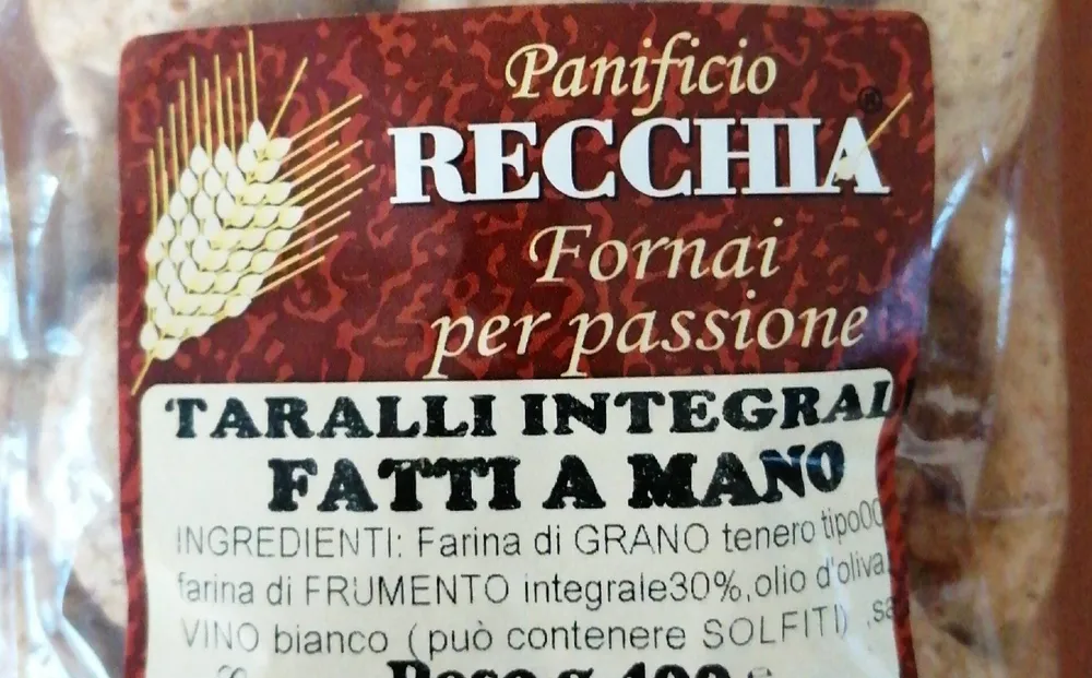 Taralli integrali fatti a mano