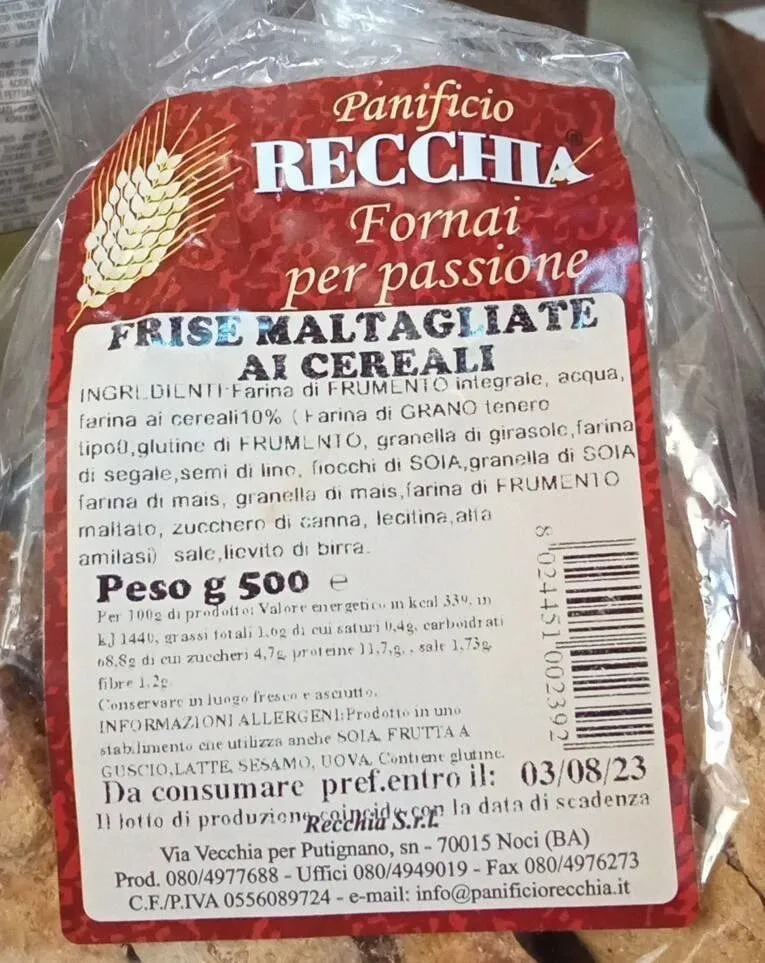 Frise Maltagliate ai cereali