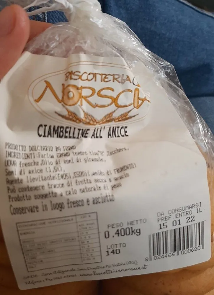 Ciambelle all' anice