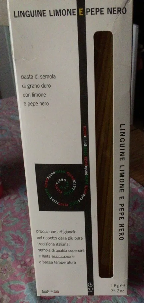 Linguine limone e pepe nero