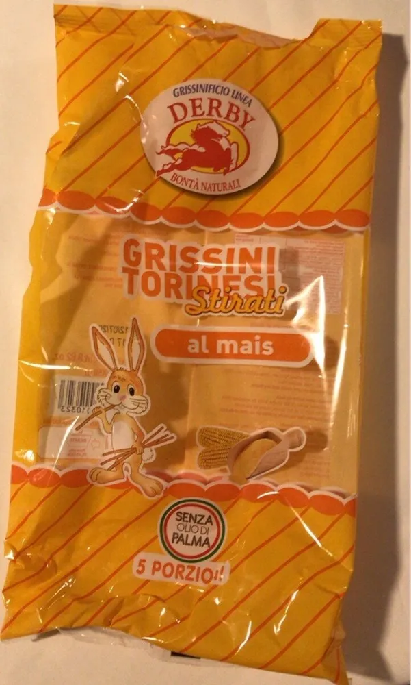 Grissini torinesi stirati al mais