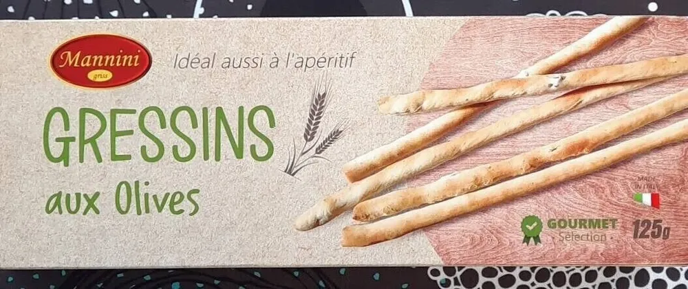 Gressins aux olives