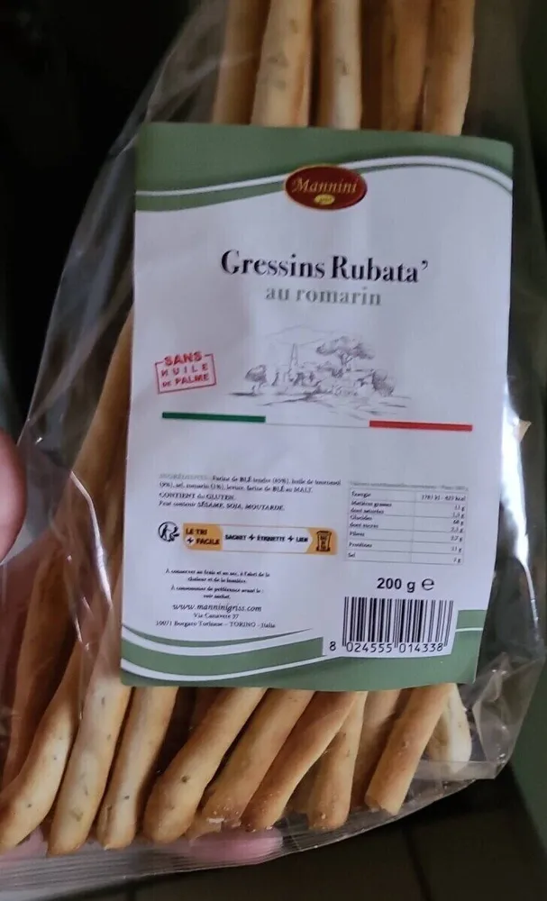 Gressins Rubata' au romarin