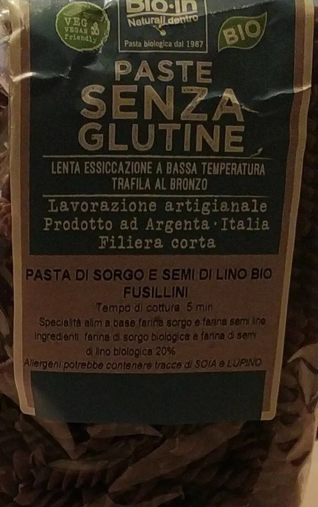 Fusillini di sorgo e semi di lino