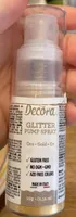 Glitter pump spray, gold