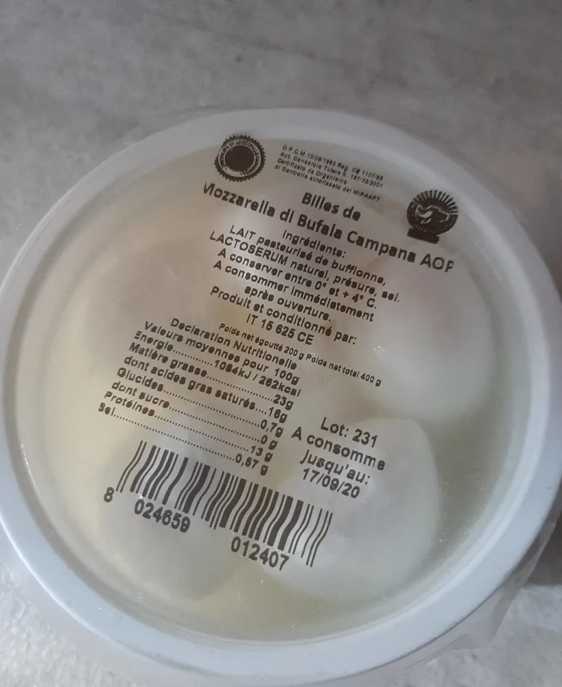 Billes mozzarella