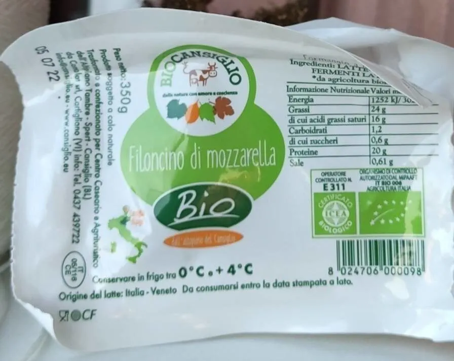 Filoncino di mozzarella