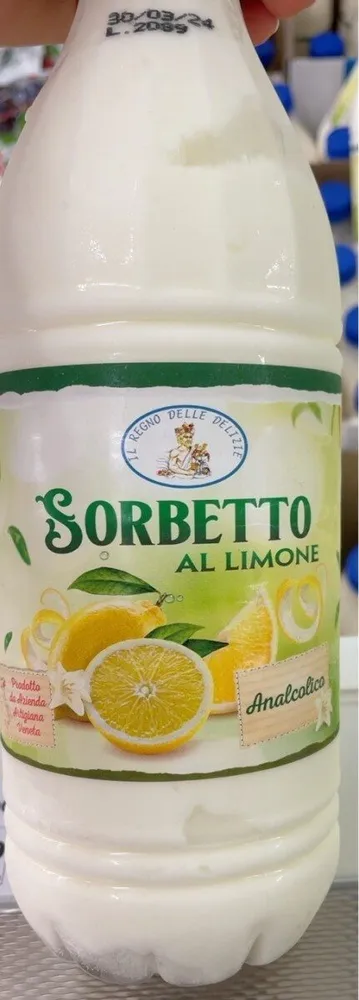 Sorbetto al limone analcolico