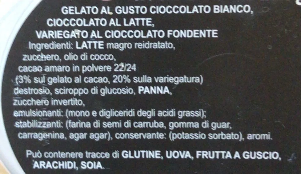 Gelato al triplo cioccolato