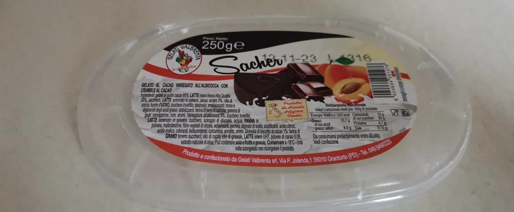 Sacher gelato