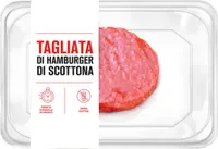 Tagliata di hamburge di scottona