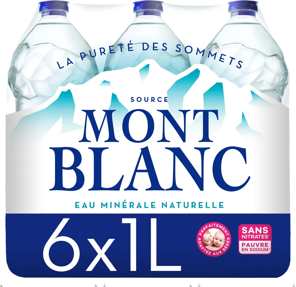 MONT BLANC Eau Minérale Naturelle 6x1L