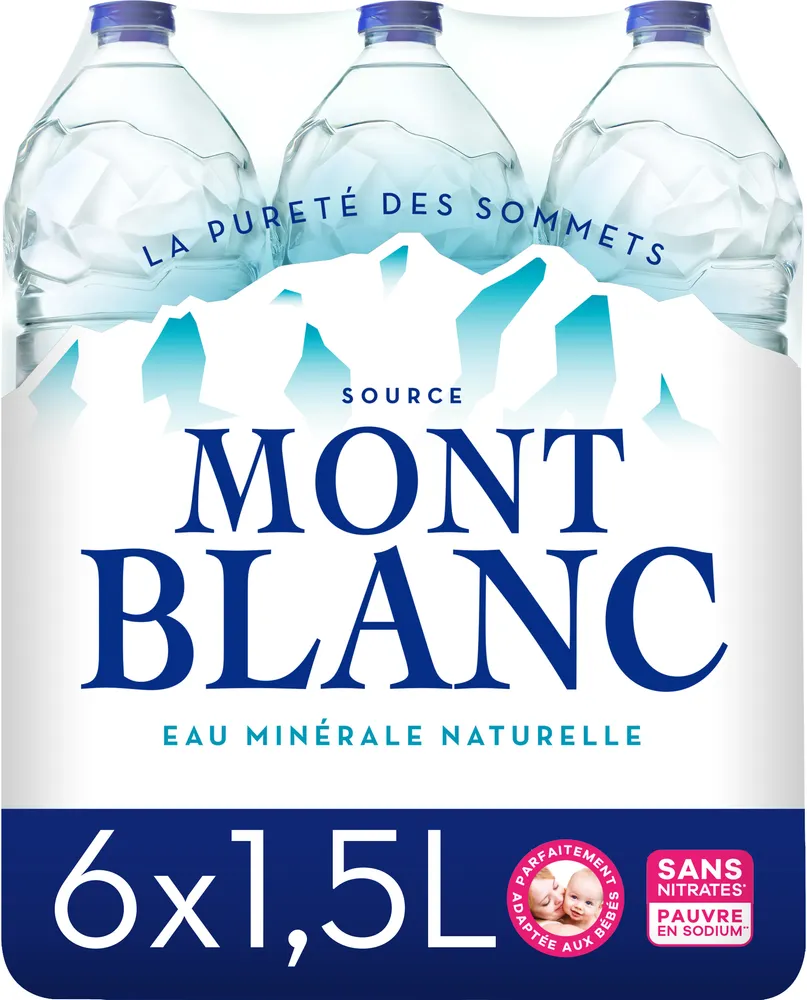 MONT BLANC Eau Minérale Naturelle 6x1.50 L